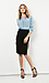 Side Slit Knit Pencil Skirt Thumb 1