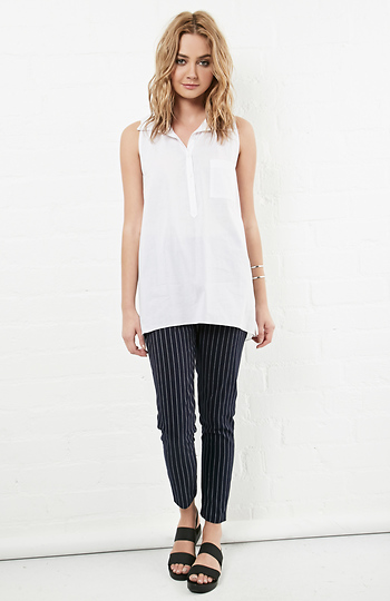 The Verve Sleeveless Cotton Tunic Slide 1