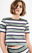 Sunset Sons Striped Short Sleeve Blouse Thumb 1