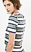 Sunset Sons Striped Short Sleeve Blouse Thumb 2