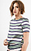 Sunset Sons Striped Short Sleeve Blouse Thumb 3