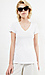 BOBI Pima Cotton V-Neck Tee Thumb 1