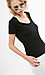 BOBI Scoop Neck Short Sleeve Cotton Tee Thumb 2