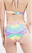 Mara Hoffman Reversible Cutout High Waist Bikini Bottom Thumb 3