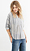 Olive & Oak Striped Dolman Pullover Thumb 2