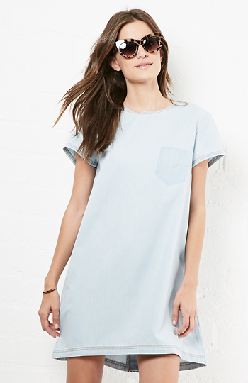 Somedays Lovin Turmoil Cotton Chambray Tee Dress Slide 1