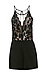 Glamorous Lace Mesh Paneled Romper Thumb 1