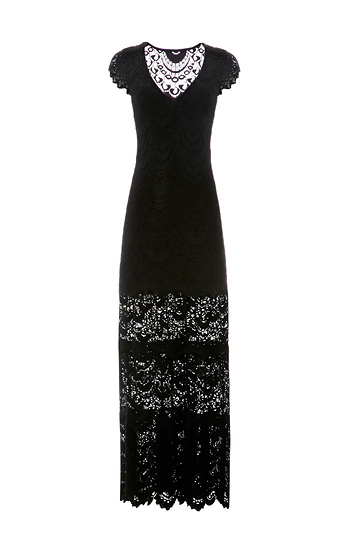 Nightcap Spanish Deep-V Lace Gown Slide 1