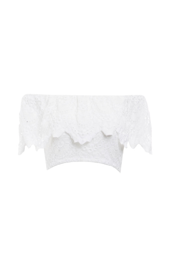 Nightcap Spanish Lace Crop Top Slide 1