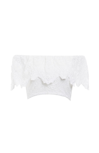 Nightcap Spanish Lace Crop Top Slide 1