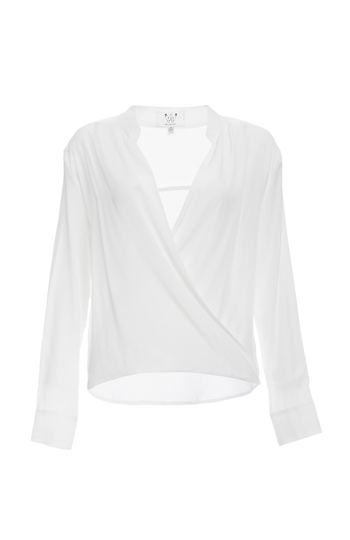 Six Crisp Days Twisted Wrap Blouse Slide 1