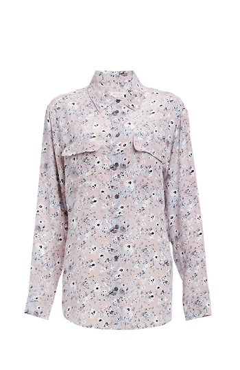 EQUIPMENT Signature Silk Wisteria Print Shirt Slide 1