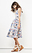 Glamorous Floral Print Pleated Midi Dress Thumb 2