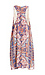 Lavender Brown Exotic Print Silk Shift Dress Thumb 2