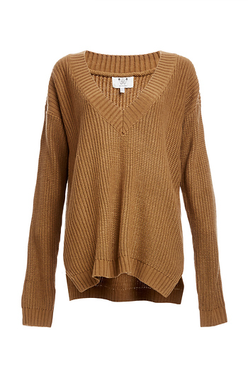 Six Crisp Days V-Neck Knit Pullover Sweater Slide 1