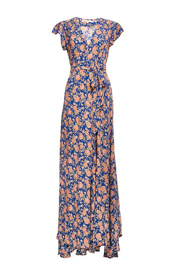 Tularosa Side Floral Wrap Dress Slide 1