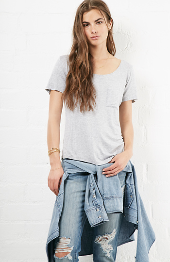 Six Crisp Days Basic Scoop Tee Slide 1