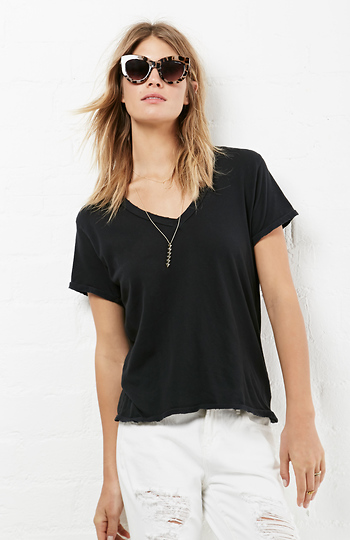 Current/Elliott The V-Neck Tee Slide 1