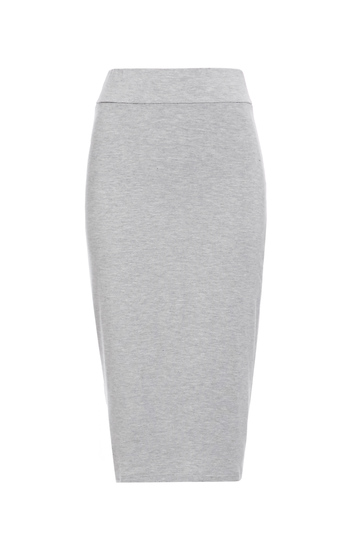 BLQ BASIQ Jersey Knit Pencil Skirt Slide 1