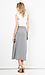 Minkpink Stripe Faux Wrap Midi Skirt Thumb 2