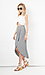 Minkpink Stripe Faux Wrap Midi Skirt Thumb 3