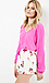 MINKPINK Pink Petals Shorts Thumb 3