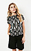 FRNCH Kaleidoscope Print Short Sleeve Blouse Thumb 1