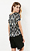 FRNCH Kaleidoscope Print Short Sleeve Blouse Thumb 2