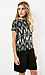 FRNCH Kaleidoscope Print Short Sleeve Blouse Thumb 3