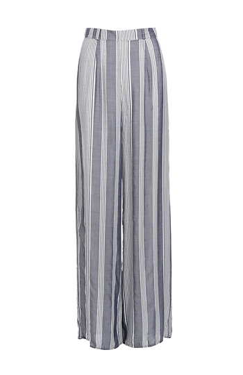Moon Collection Striped Wide Leg Pants Slide 1