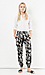 RD Style Abstract Print Smock Waist Pants Thumb 1