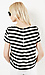 FRNCH Zip Back Striped Blouse Thumb 2
