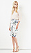 FRNCH Floral Print Neoprene Pencil Skirt Thumb 1