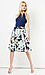 FRNCH Floral Pleated Skirt Thumb 1