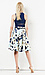 FRNCH Floral Pleated Skirt Thumb 2