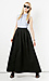 FRNCH Polka Dot Textured Jacquard Maxi Skirt Thumb 1