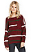 Striped Knit Varsity Sweater Thumb 1