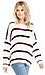 Striped Knit Varsity Sweater Thumb 1