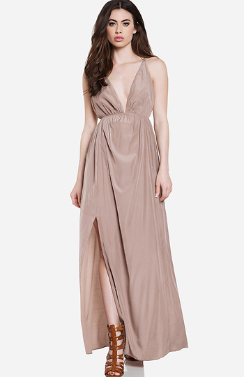 Plunging Maxi Dress Slide 1