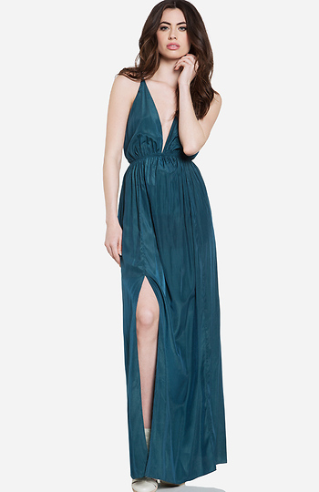 Plunging Maxi Dress Slide 1