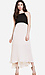 Line & Dot Color Block Pleated Dress Thumb 1