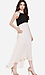 Line & Dot Color Block Pleated Dress Thumb 3