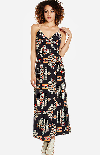 Tribal Wrap Maxi Dress Slide 1