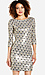 Sequined Feather Shift Dress Thumb 1