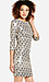 Sequined Feather Shift Dress Thumb 3