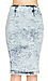 Acid Wash Denim Pencil Skirt Thumb 4