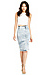 Acid Wash Denim Pencil Skirt Thumb 1