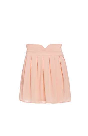 Pleated Overlay Mini Skirt Slide 1