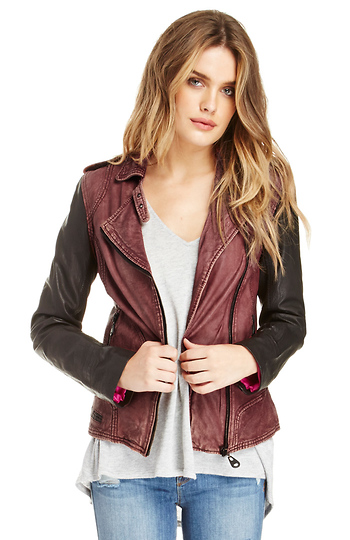 DOMA Cora Leather Jacket Slide 1