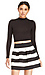 DAILYLOOK Striped Bandage Bell Skirt Thumb 3